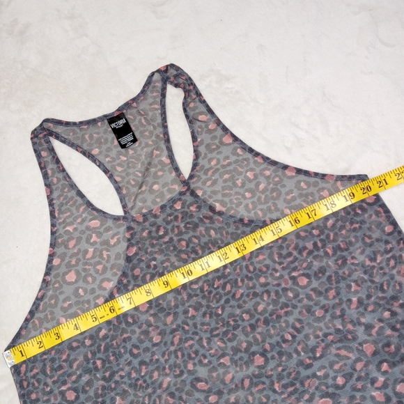 Victoria's Secret Sport Sheer Animal Print Racer Back Tank size L - Picture 4 of 8